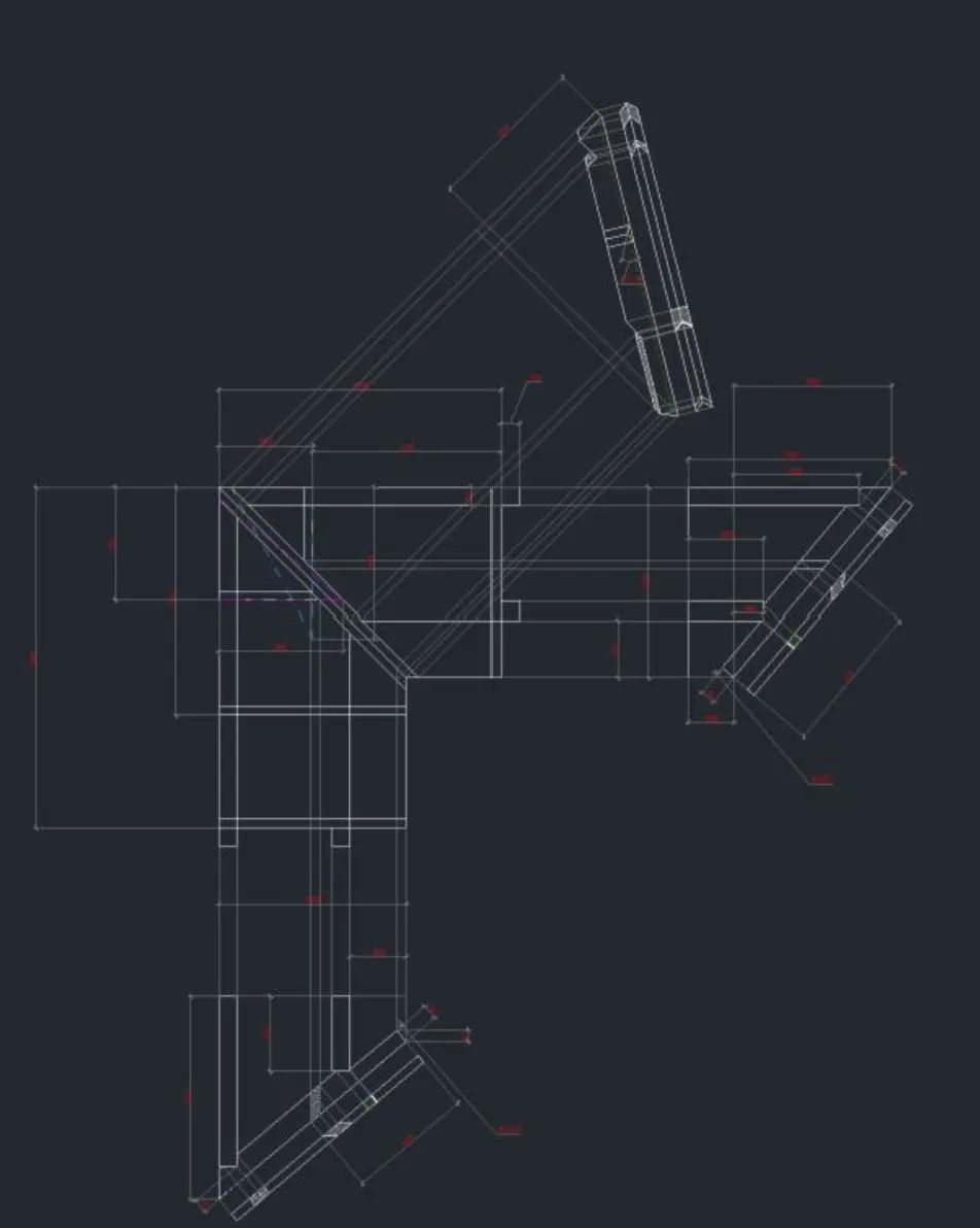 Geometrisk konstruktionsdetalje i AutoCAD